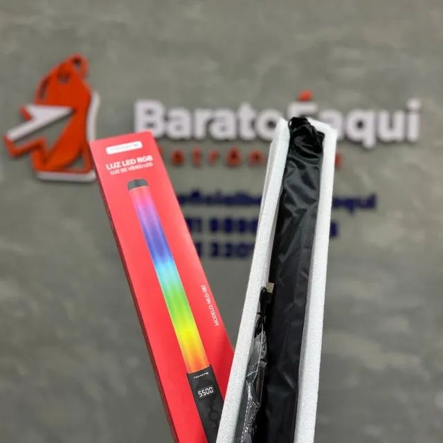 Bastão de Luz RGB LED Recarregável com Tripé e Controle - Iluminação Profissional Portátil - Foto 3