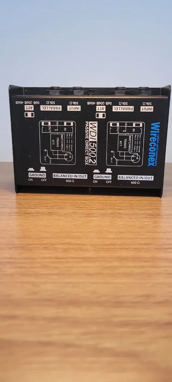 Direct Box Passivo Duplo Wireconex Wdi 500.2 - Stereo - Foto 3