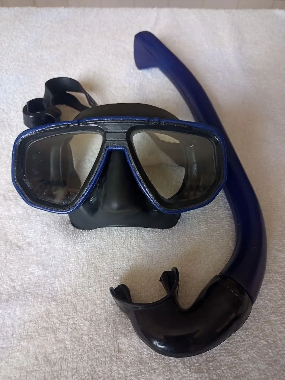 Máscara de Mergulho com Snorkel - Azul