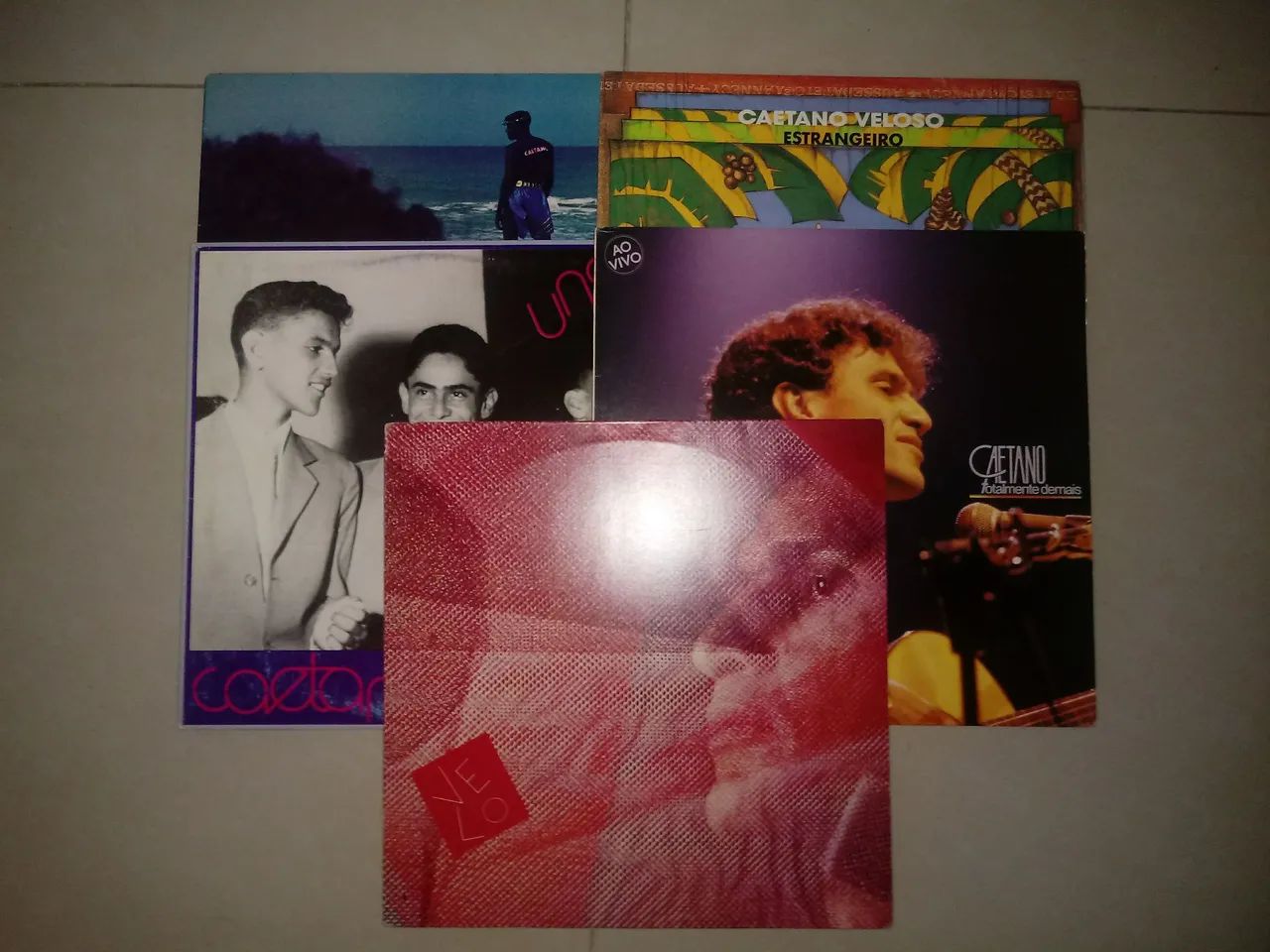Discos de vinil Caetano, Chico e Alceu Valença