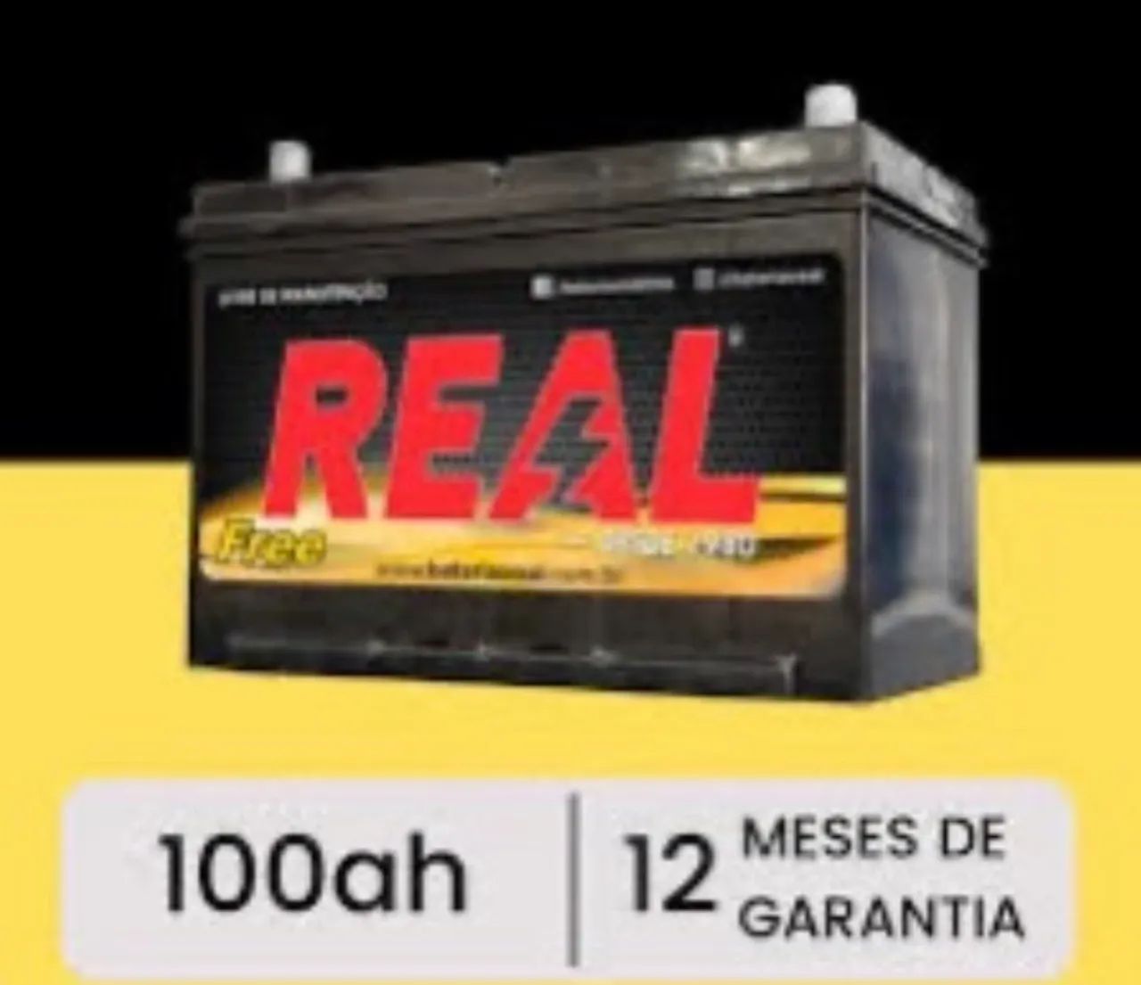 Bateria 100 ah marca real Free evolution 