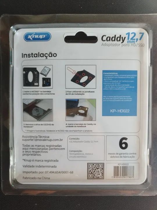 Caddy 12,7mm para HD/SSD - Foto 2