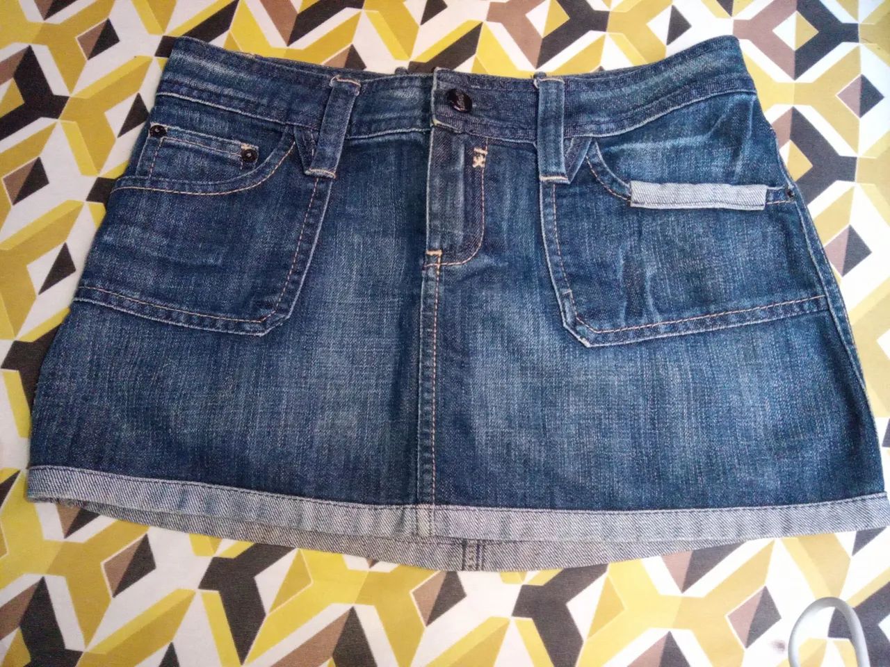 Saia jeans infantil