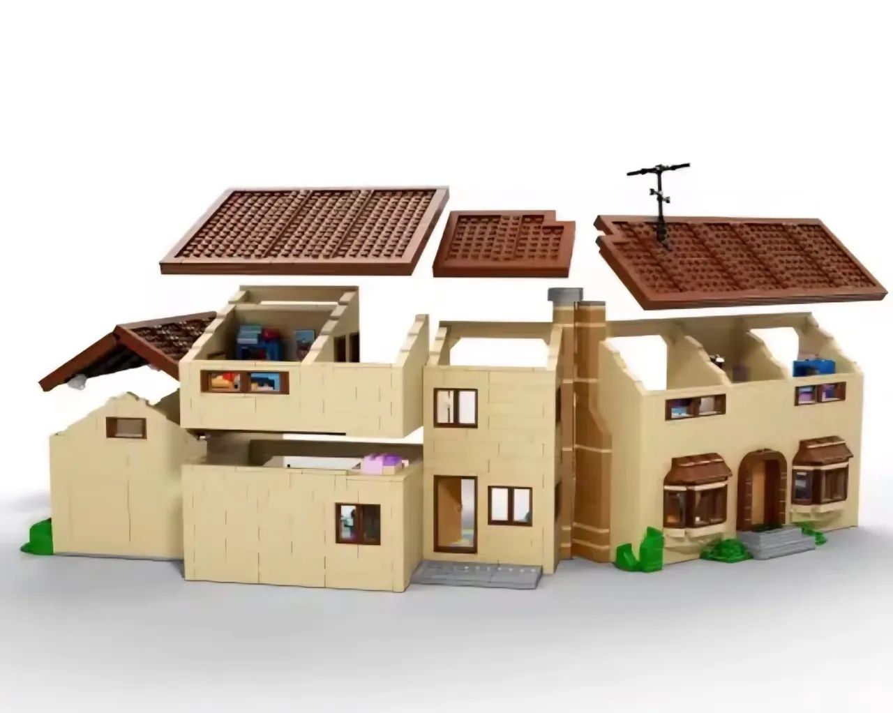 BLOCOS DE MONTAR CASA DOS SIMPSONS COM 2523 PEÇAS MODELO 71006. - Foto 5
