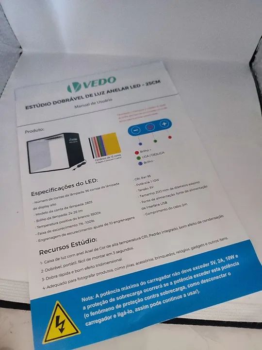 Kit de Iluminação para Fotografia- Box Studio  - Foto 6