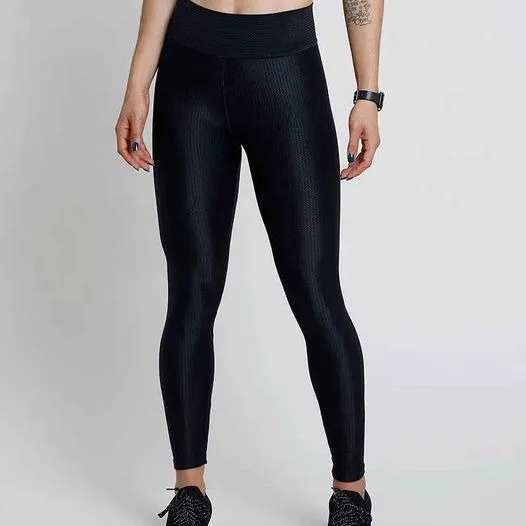 Calça Legging Feminina Esportiva Ace Texturizada Preta