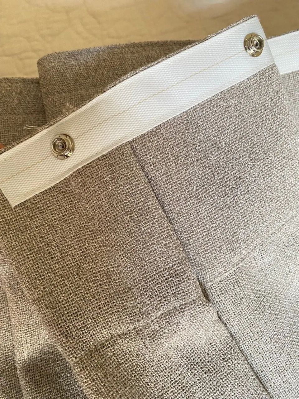 Cortina de linho cinza  - Foto 3