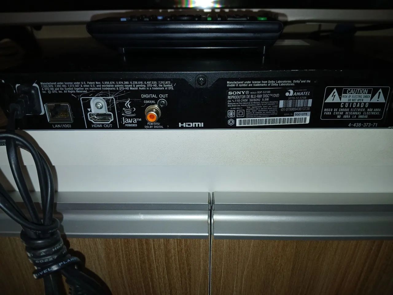 Blu-ray Player Sony BDP-S3100 com Wi-Fi - Foto 3