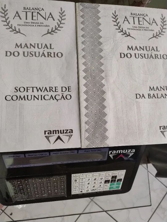 Balança Comercial Etiquetadora Digital Ramuza Atena 2 35 Kg Cor Preto 110V/220v - Foto 5