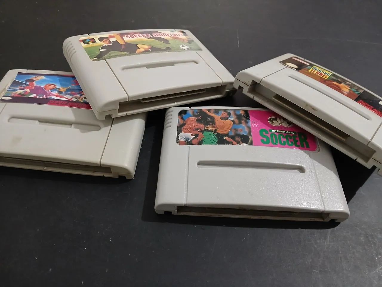 Lote Fitas Jogos Super Nintendo Famicon - Soccer Shootout, Super Soccer Champ e mais - Foto 5