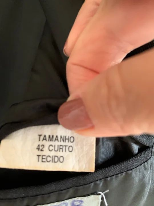 Paletó Preto - tamanho P - Foto 3