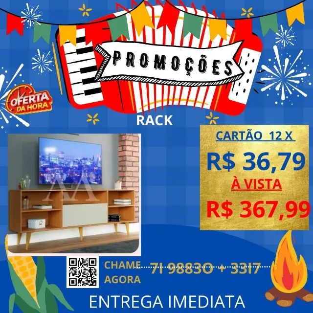 Rack Moderno/ Líder em Vendas/Entregamos Hoje/Tenha hoje o seu!/ Pague ao receber
