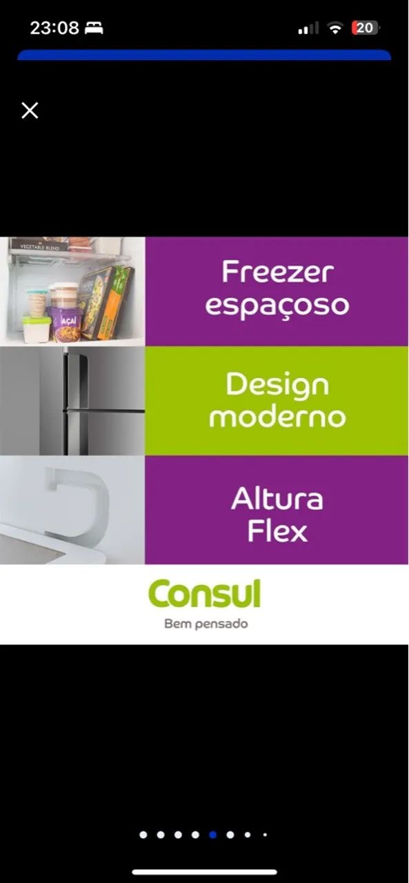 Geladeira Consul Duplex Frost Free 386L - Nova na caixa! - Foto 4