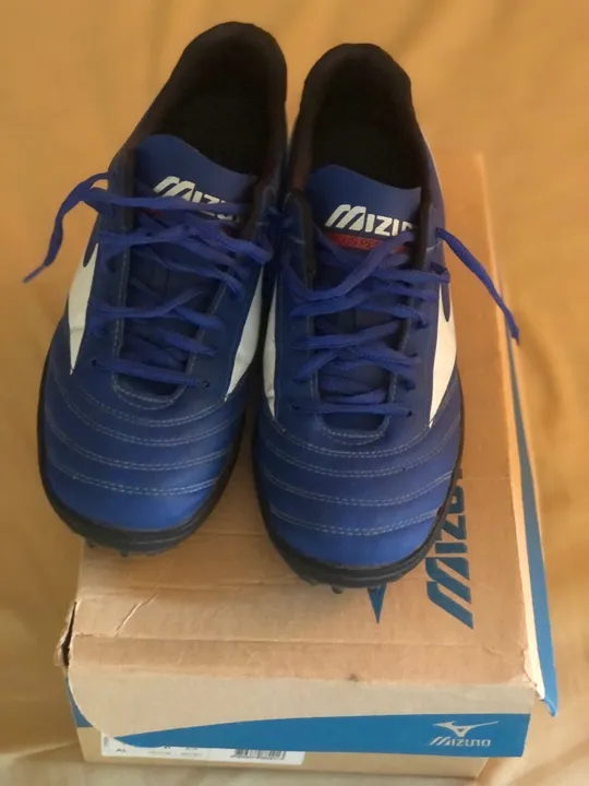 Chuteiras Mizuno Morelia Club - Azul - Nº 39