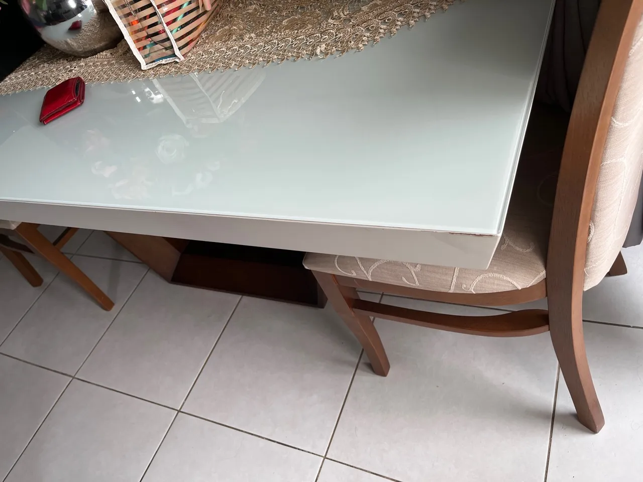 Vendo mesa d vidro