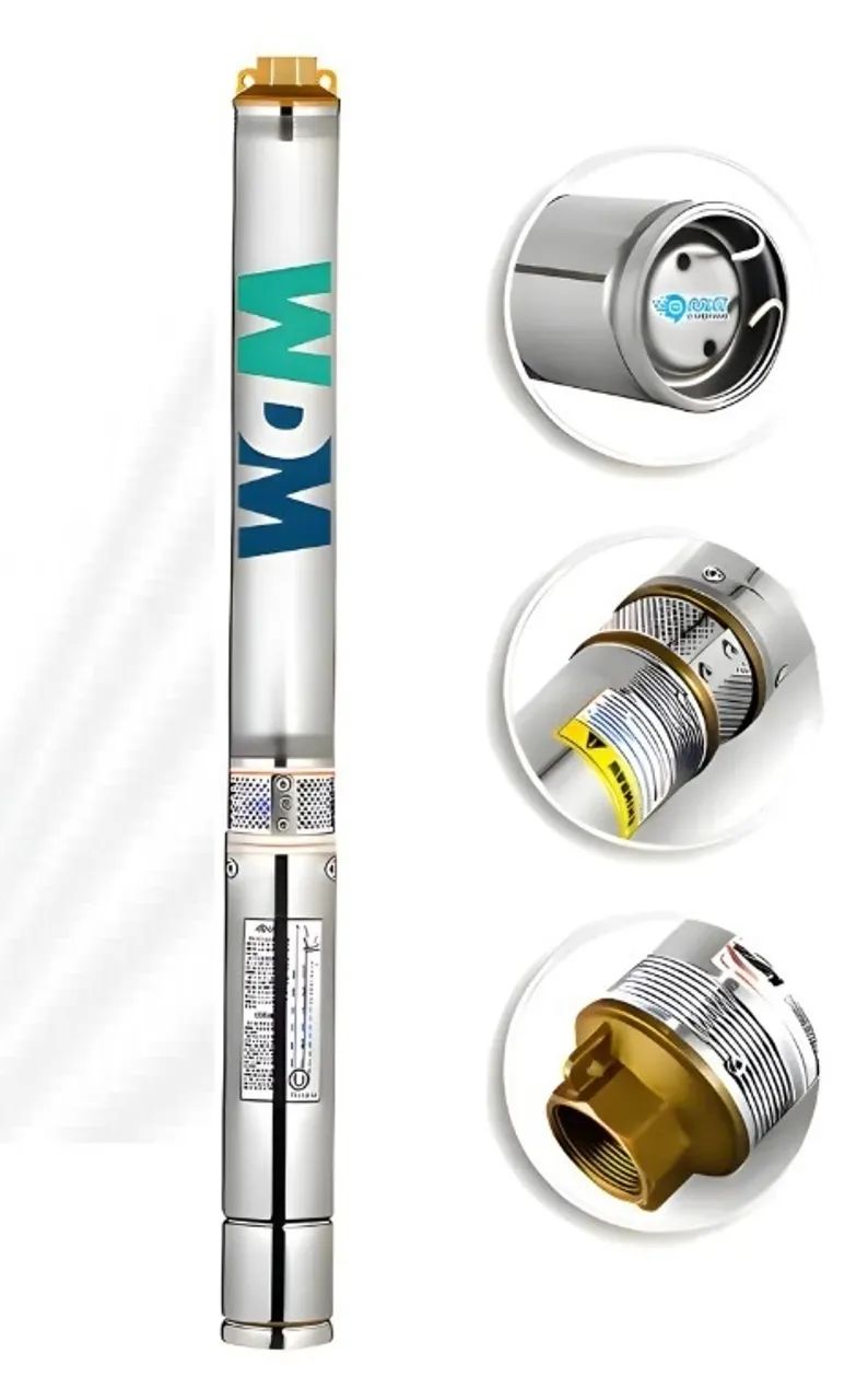 Bomba para poço artesiano caneta  palito Wdm Spe 3 15-1- 230V 1,5 cv 2 Fios - Foto 3