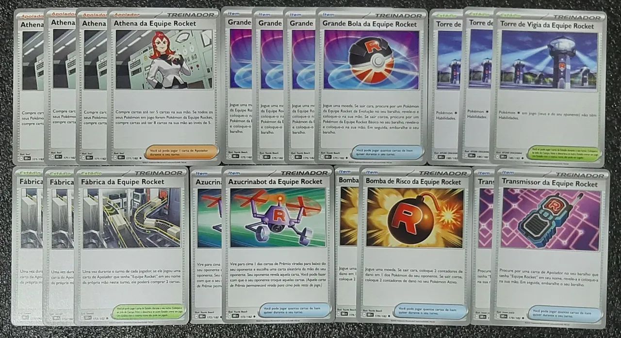 Deck zapdos da equipe rocket cartas originais de pokémon - Foto 2