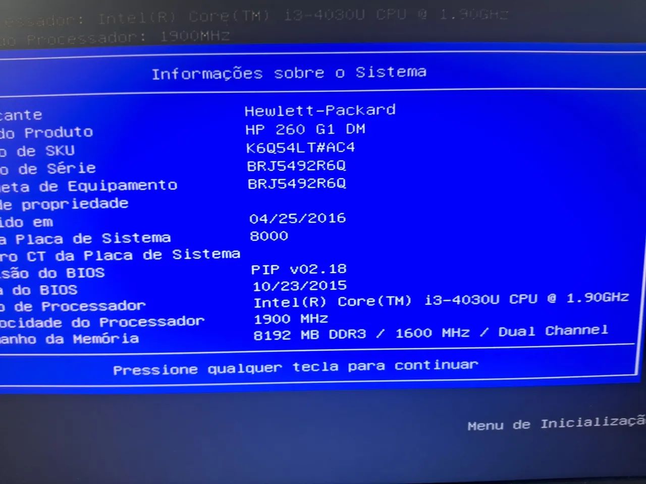 MiniPC HP 260 G1 DM - Intel Core i3 - 8GB RAM - 240GB SSD - 1.90GHz - Foto 2