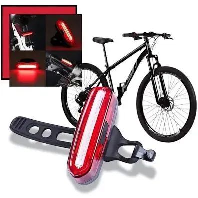 Sinalizador Traseiro Led Vermelha Para Bicicleta Ciclismo 