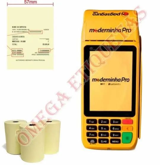 Kit 6x bobinas para máquina de cartão  - Foto 2