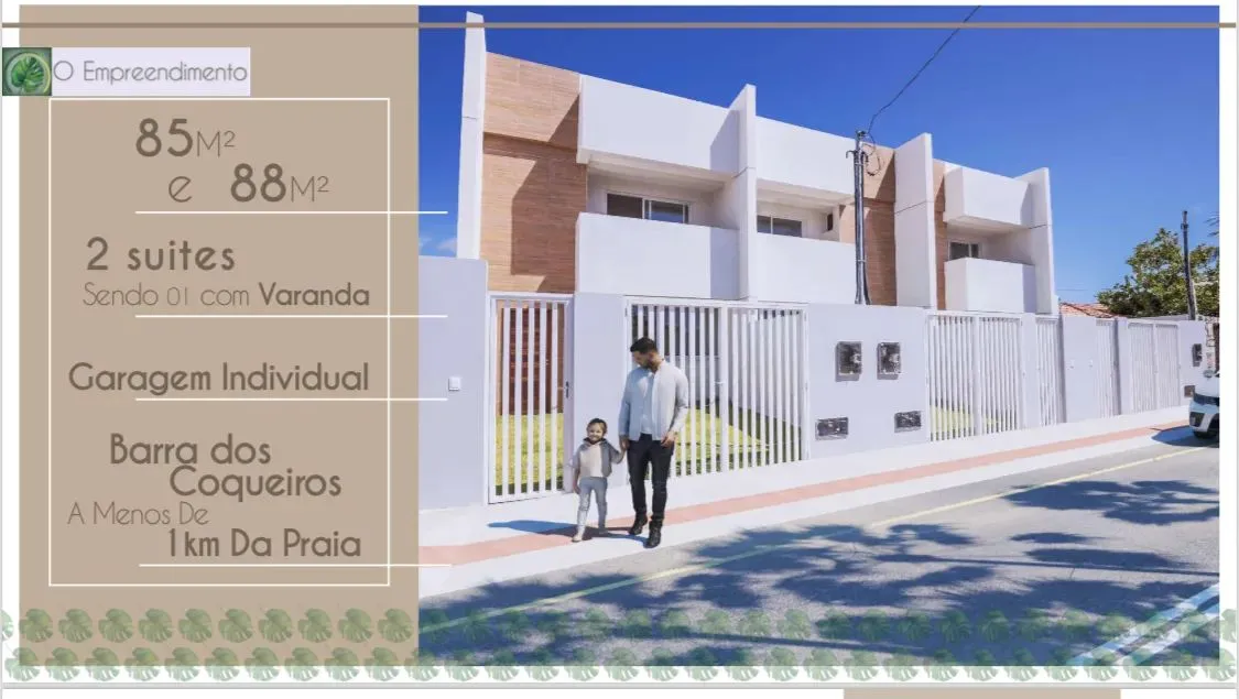 Vendo Casas Duplex 2/4 Sendo 2 Suíte E Varanda Na Barra Dos Coqueiros Doris::0vP0uF