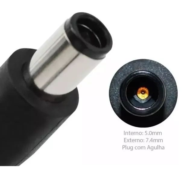 Carregador para Notebook DELL fonte pino Grosso 7.4*5.0 - Foto 3