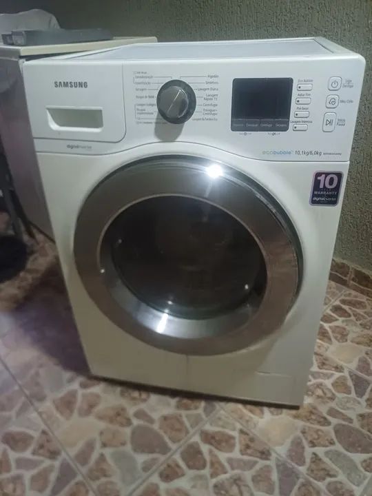 Lava e seca Samsung Eco Bubble 10,1kg com garantia kg