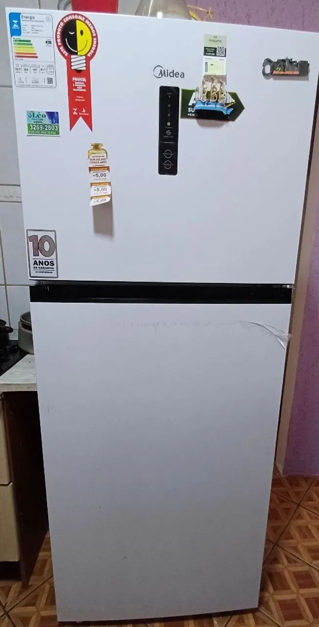 Geladeira Frost Free 411L Branco Midea - Foto 2