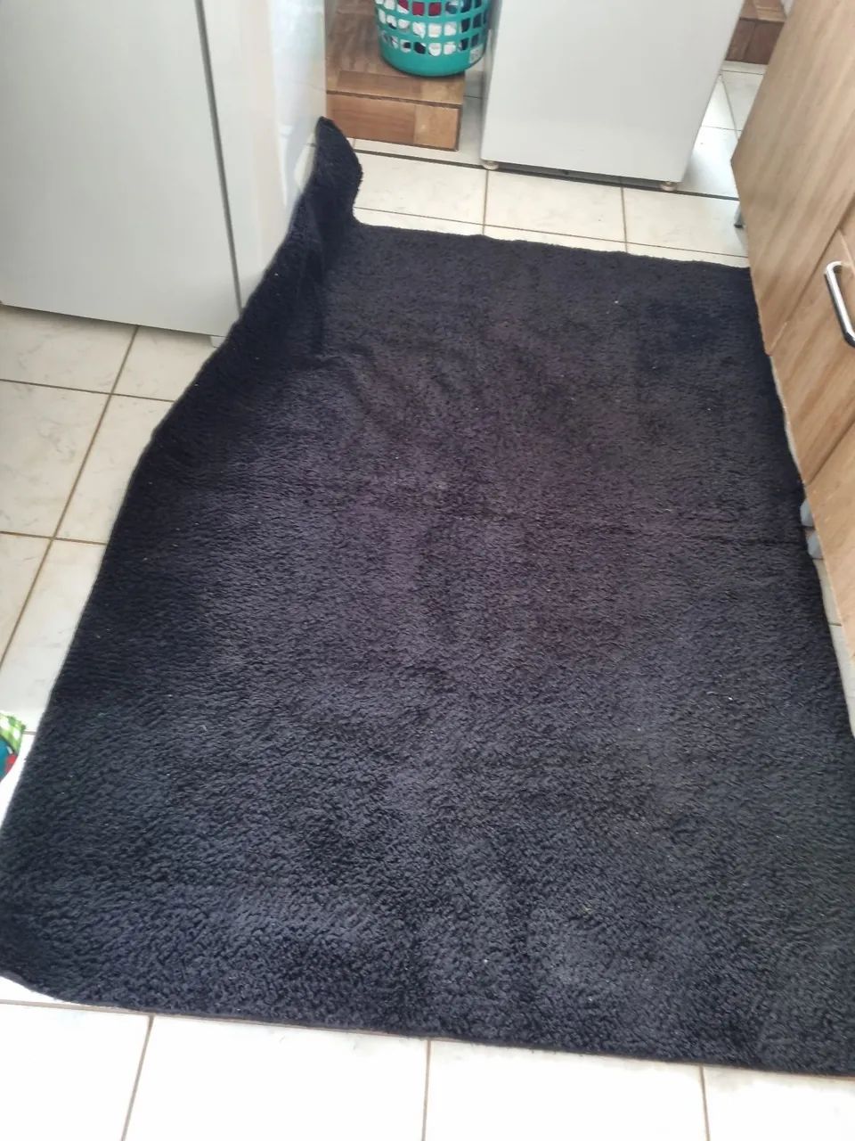 Tapete preto felpudo - Foto 2