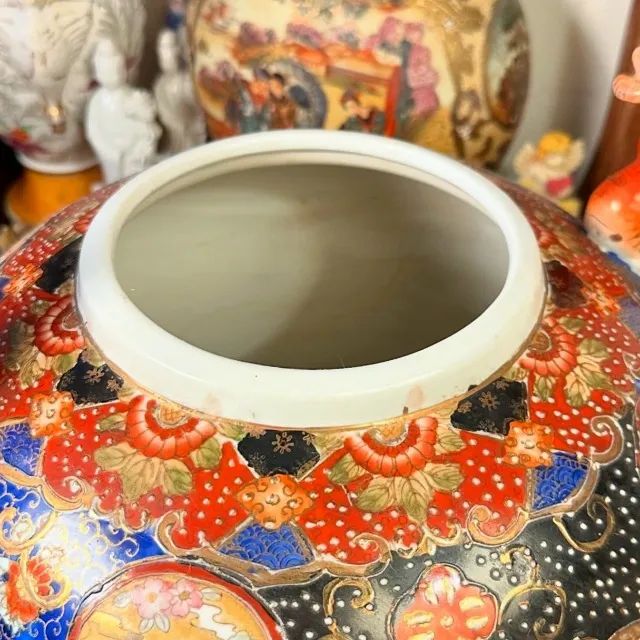 Grandioso e antigo pote em cerâmica oriental. - Foto 4