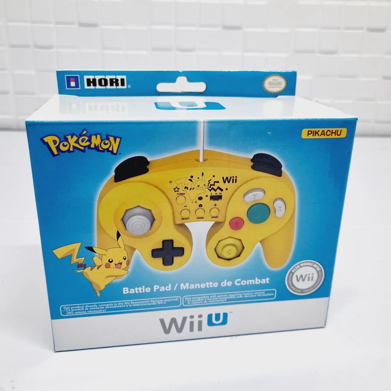 CONTROLE WII U PIKACHU-HORI