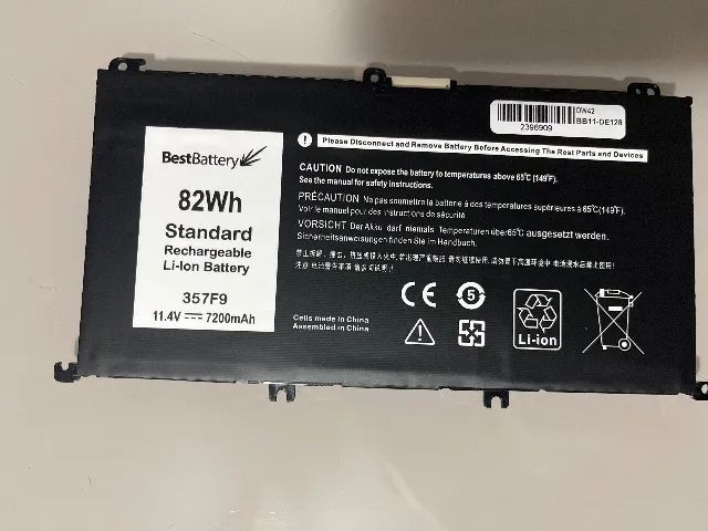 Bateria Para Notebook Part Number  357f9 7200 Mah