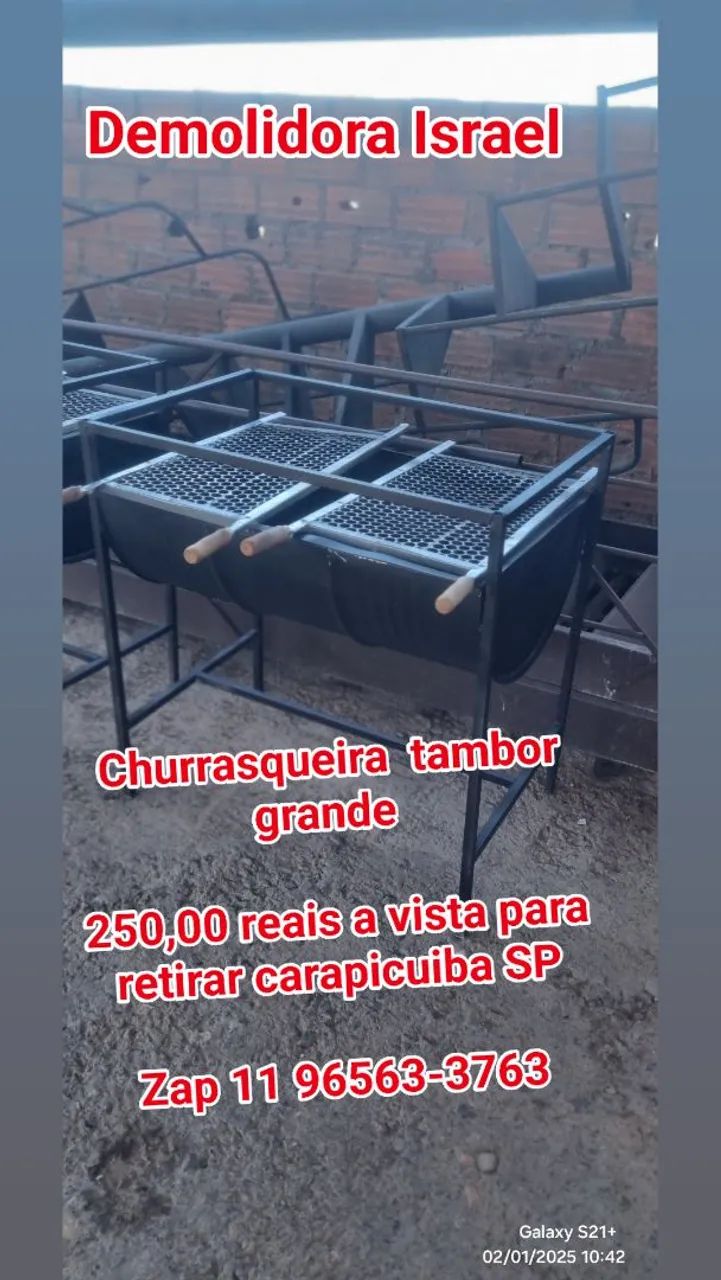 Churrasqueira Tambor Grande - Demolidora Israel