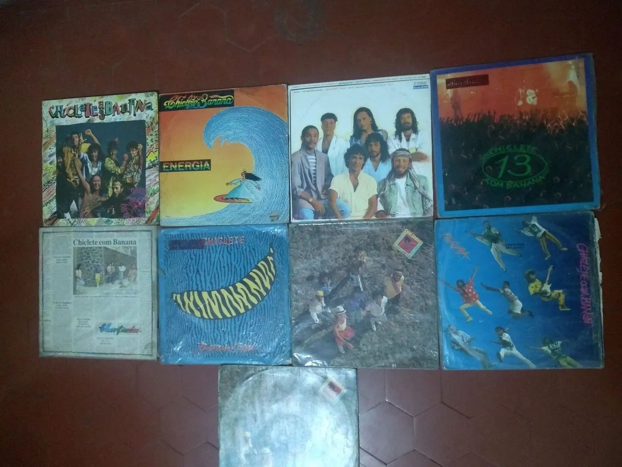 Coleção chiclete com banana disco vinil raros todos originais..