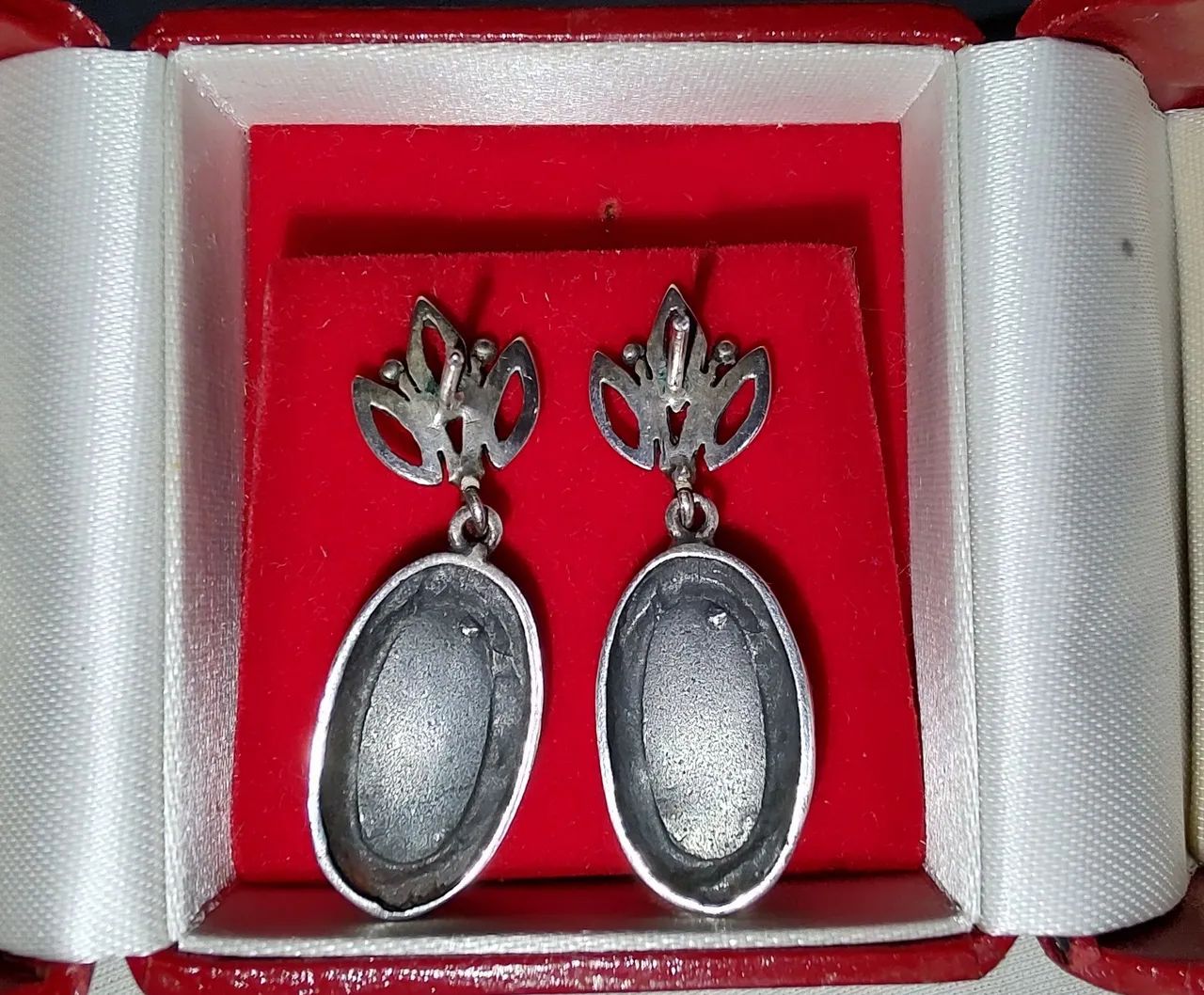 Brincos de prata com marcassita  - Foto 3