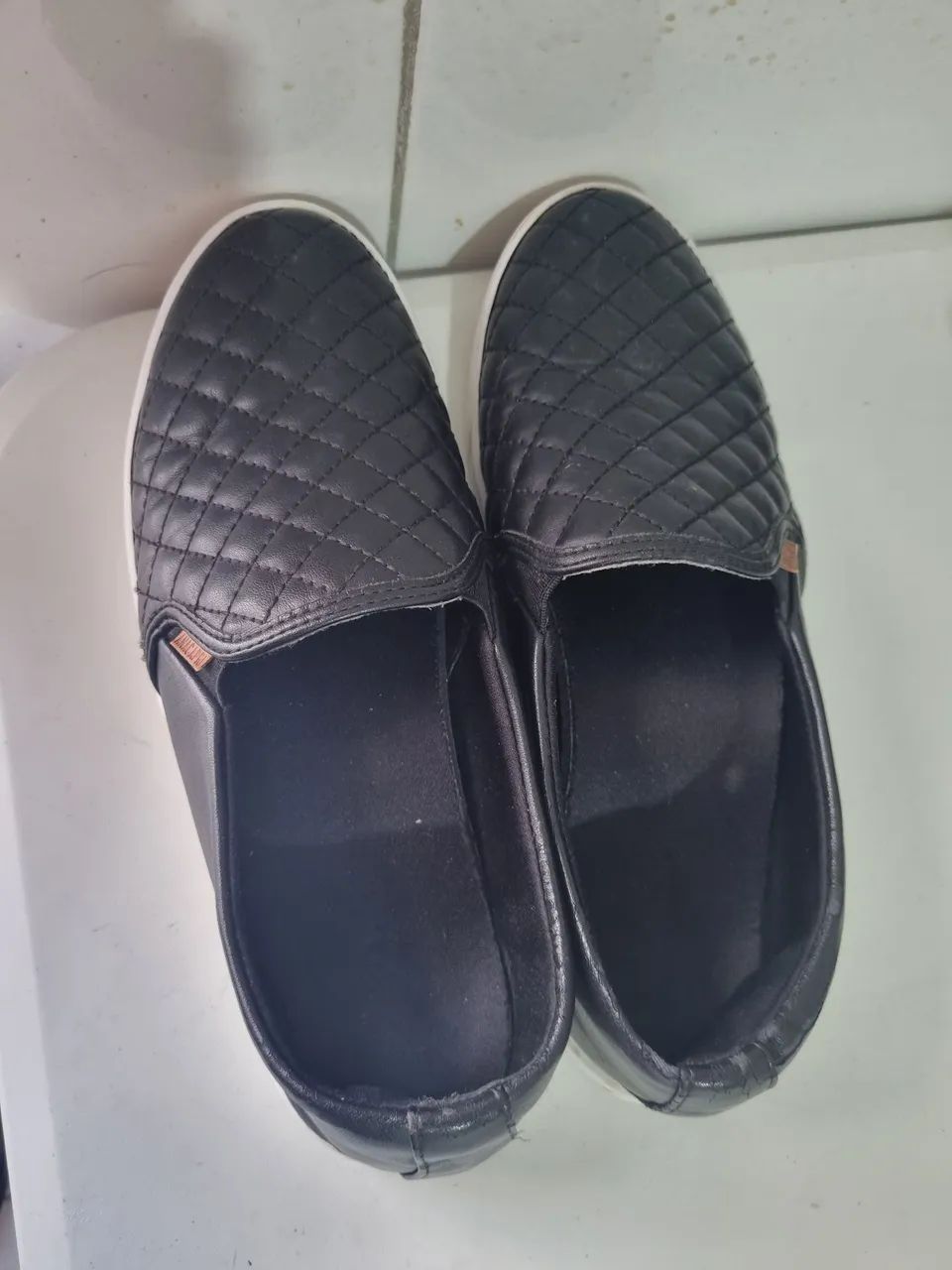 Sapato Feminino Preto Matelassê - Anacapri - Foto 2