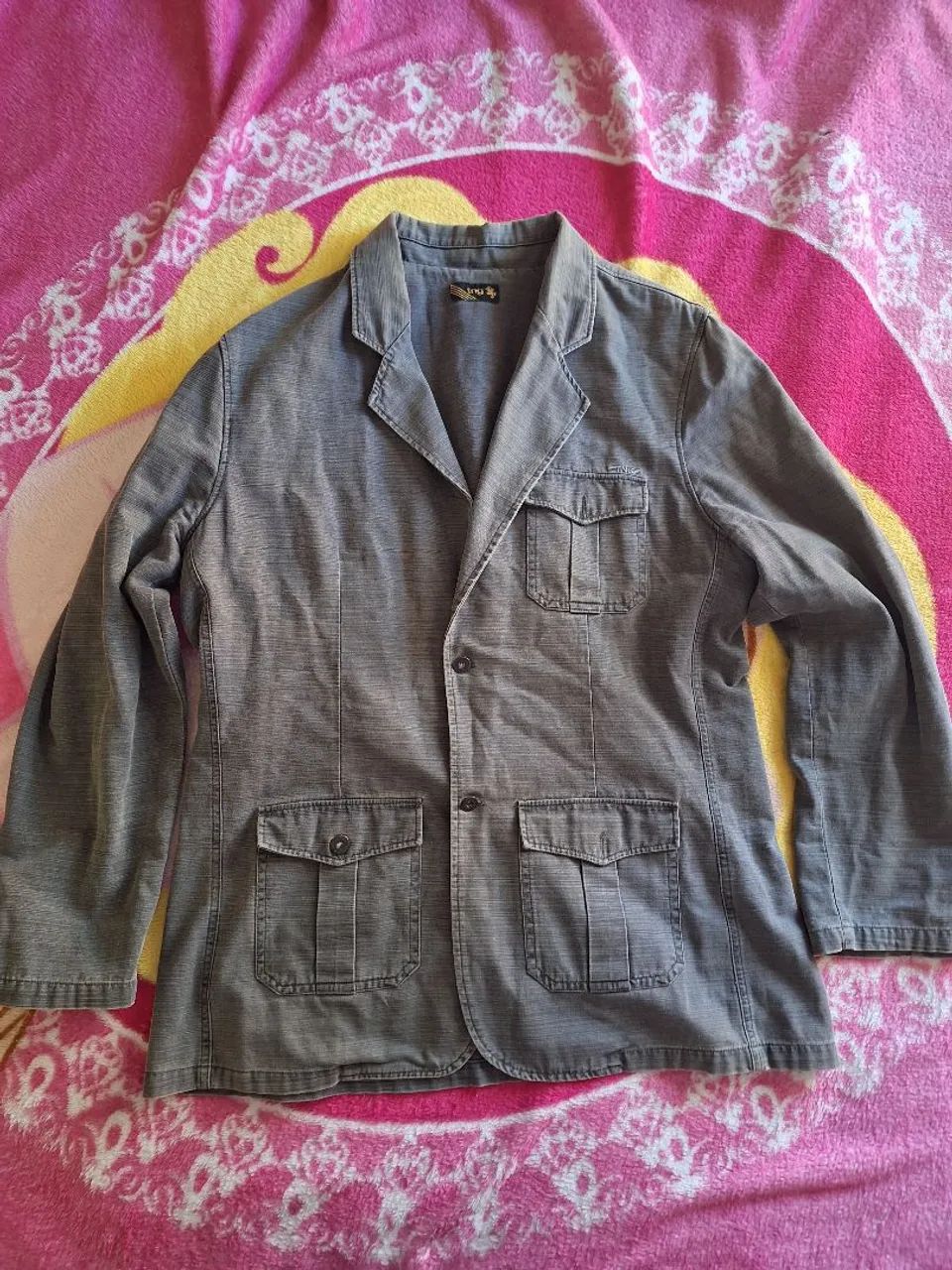 jaqueta jeans preta tng
