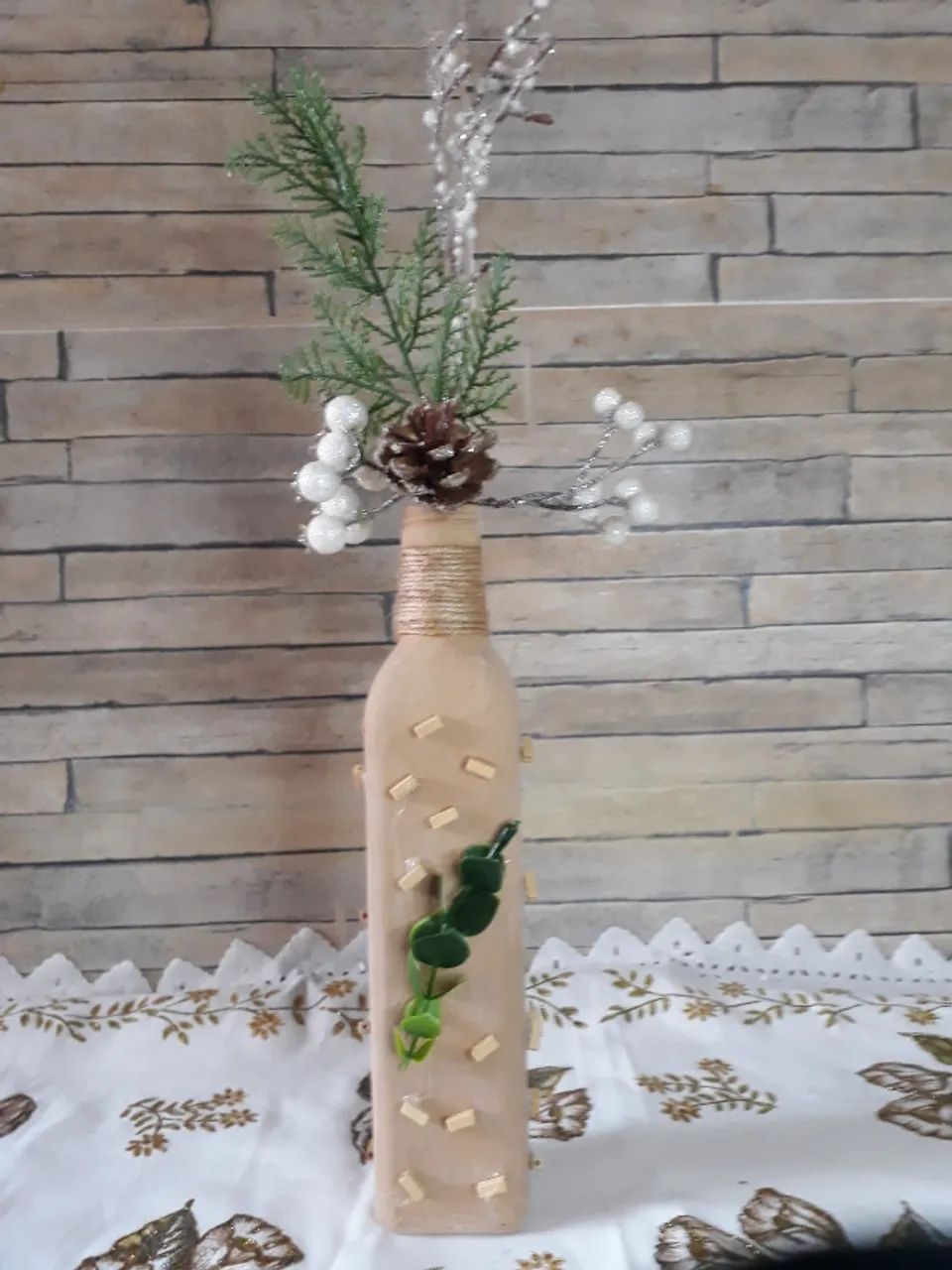 VASO DECORATIVO DE ARTESANATO RÚSTICO ROSE HOME DECOR - Foto 4