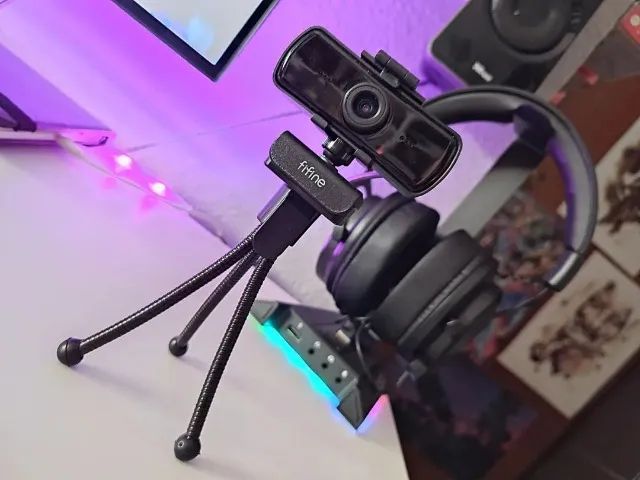 Câmera Webcam Fifine K420 Grande Angular 2K Lacrado - Foto 2