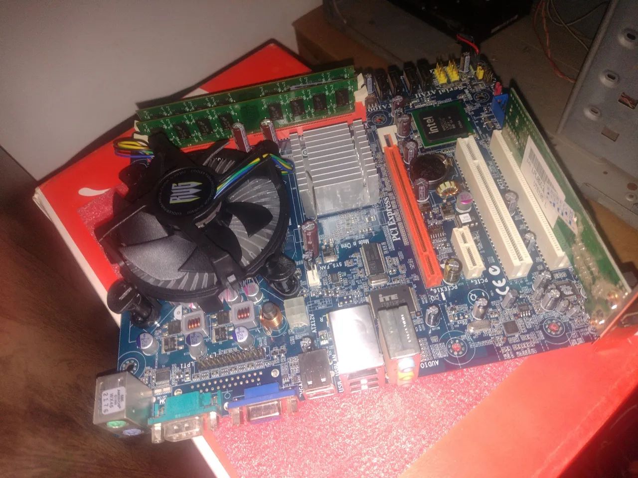 Kit placa mãe processador e memória ram LGA755 - Foto 2