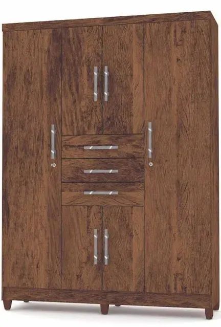 Guarda Roupa Casal 5 Portas Novo