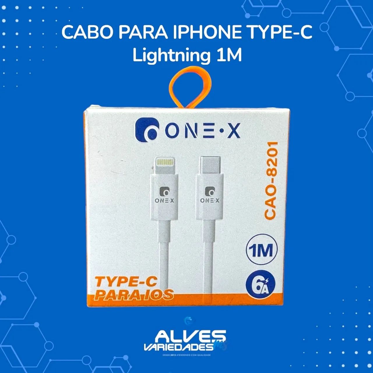 Cabo para iPhone type-c Lightning 1M