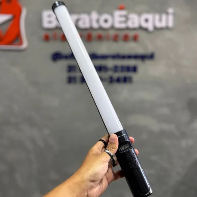 Bastão de Luz RGB LED Recarregável com Tripé e Controle - Iluminação Profissional Portátil - Foto 2