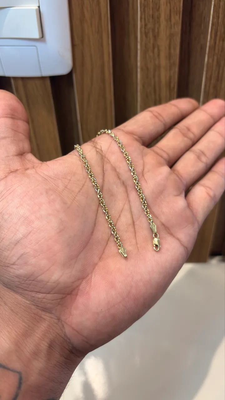 Pulseira 3 ouros 18k (3.2g) / 20cm