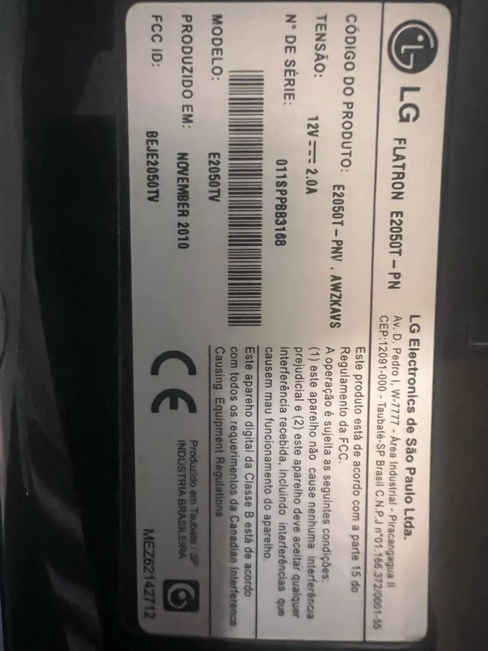 Monitor LG Flatron E2050T 20" LED - Entradas DVI e VGA - Foto 3