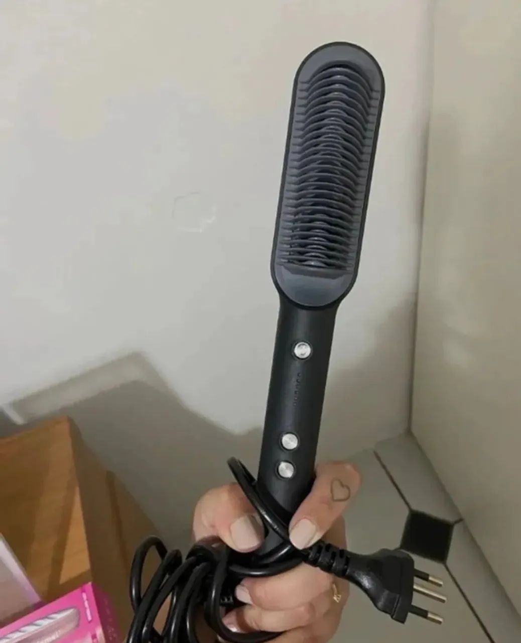  Escova Alisadora 3 em 1-NOVA - Foto 4
