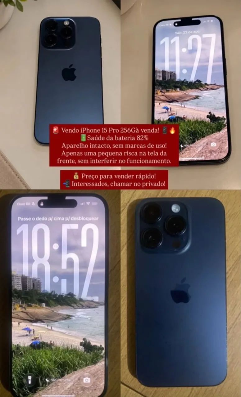 iphone 15 pro 256G - Foto 5