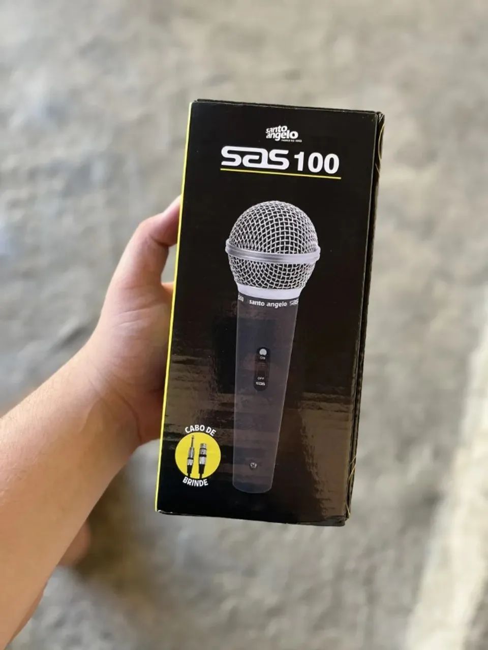 Microfone Com Fio Chaveado Cardioide Santo Angelo Sas 100 - Foto 6