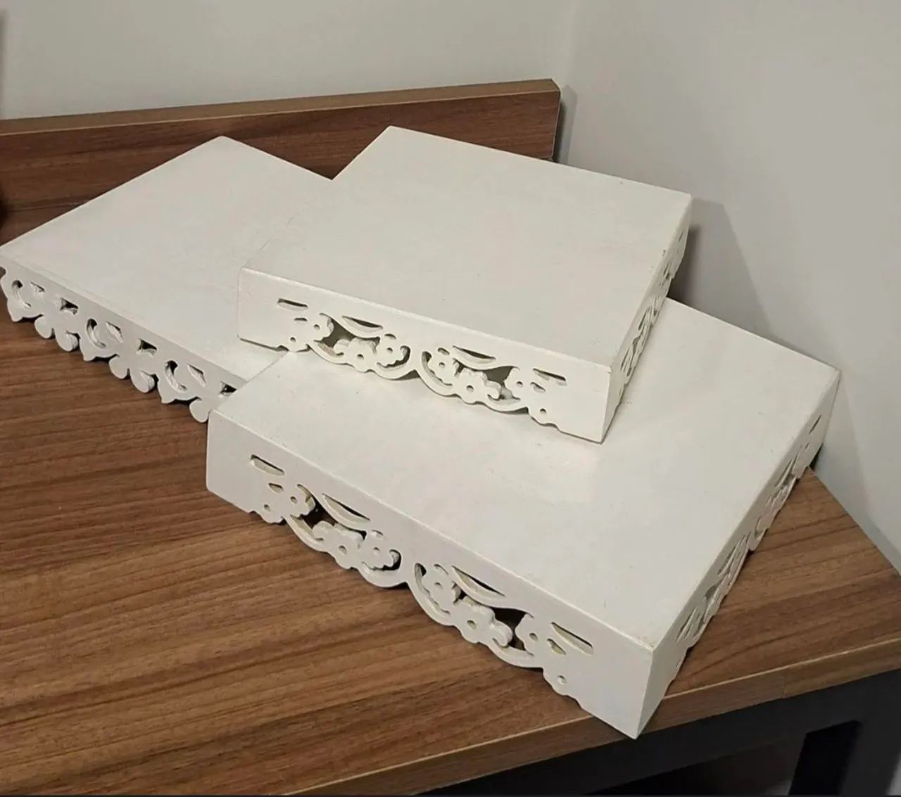 3 bandejas MDF + vaso de vidro - Foto 2