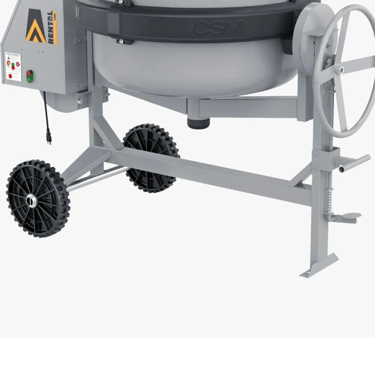 BETONEIRA 400L RENTAL MOTOR 220V MONOFÁSICO CSM <br><br>2CV MONO 220V CSM - Foto 4